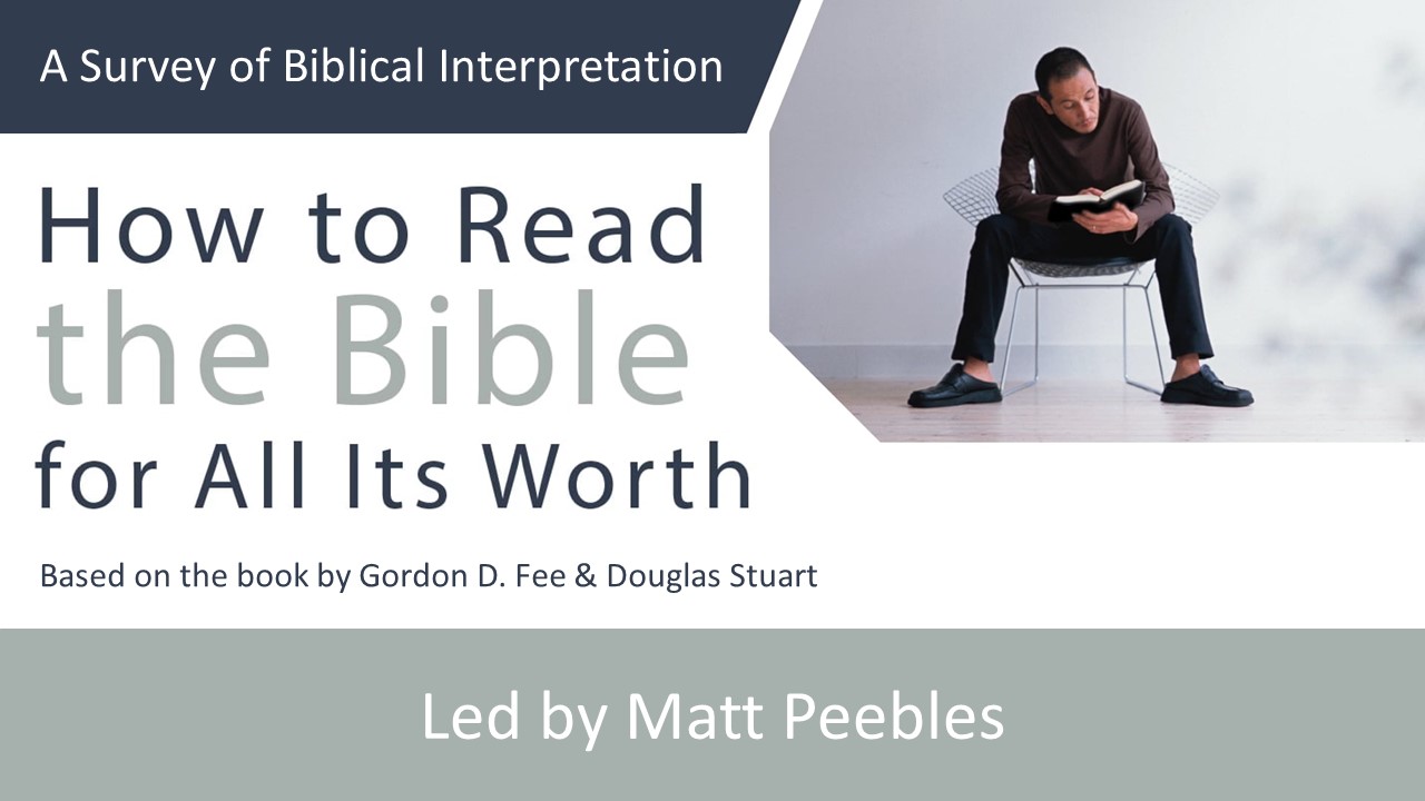 The Need to Interpret, Bible Translations, Old Testament Narrative