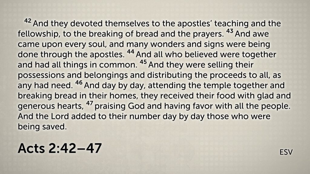 Characteristics of the Early Church